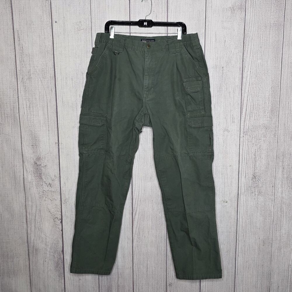 5.11 Tactical Cargo Pants 74251 Green Police EMS Military Workwear 36x34 (35x32)
